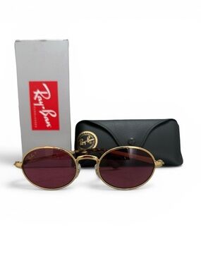 NIB Ray-Ban x A$AP Rocky Polished Aritza Gold Frame w/Polarized Sunglasses